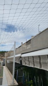 Red de seguridad cerramiento completo en ático de Castellón